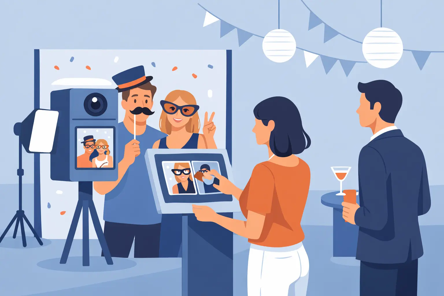 Fotobox einfach bedienen bei jedem Event