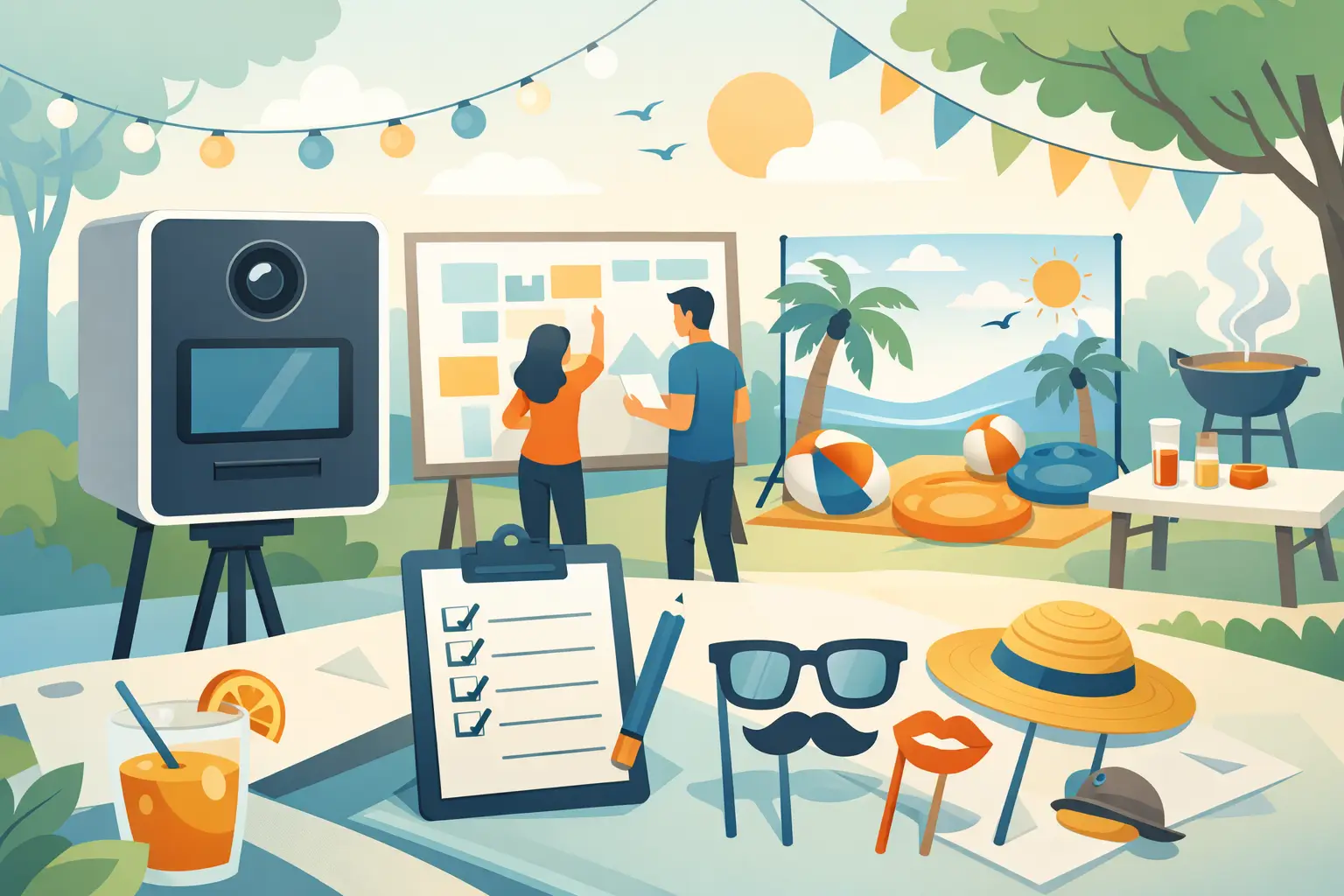 Fotobox für Sommerfest richtig planen